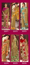 Navyanshi Vol 3 By Vallabhi Brasso Floral Printed Saree Suppliers In India
